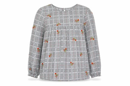 V.Code Womens Multicoloured Geometric Polyester Basic Blouse Size S Round Neck - Flower Print