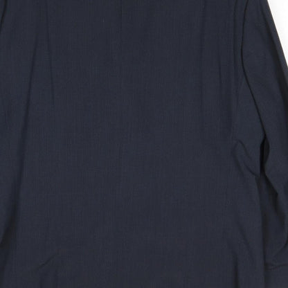 Mens UK Size 40 River Island Regular Blue Suit Jacket