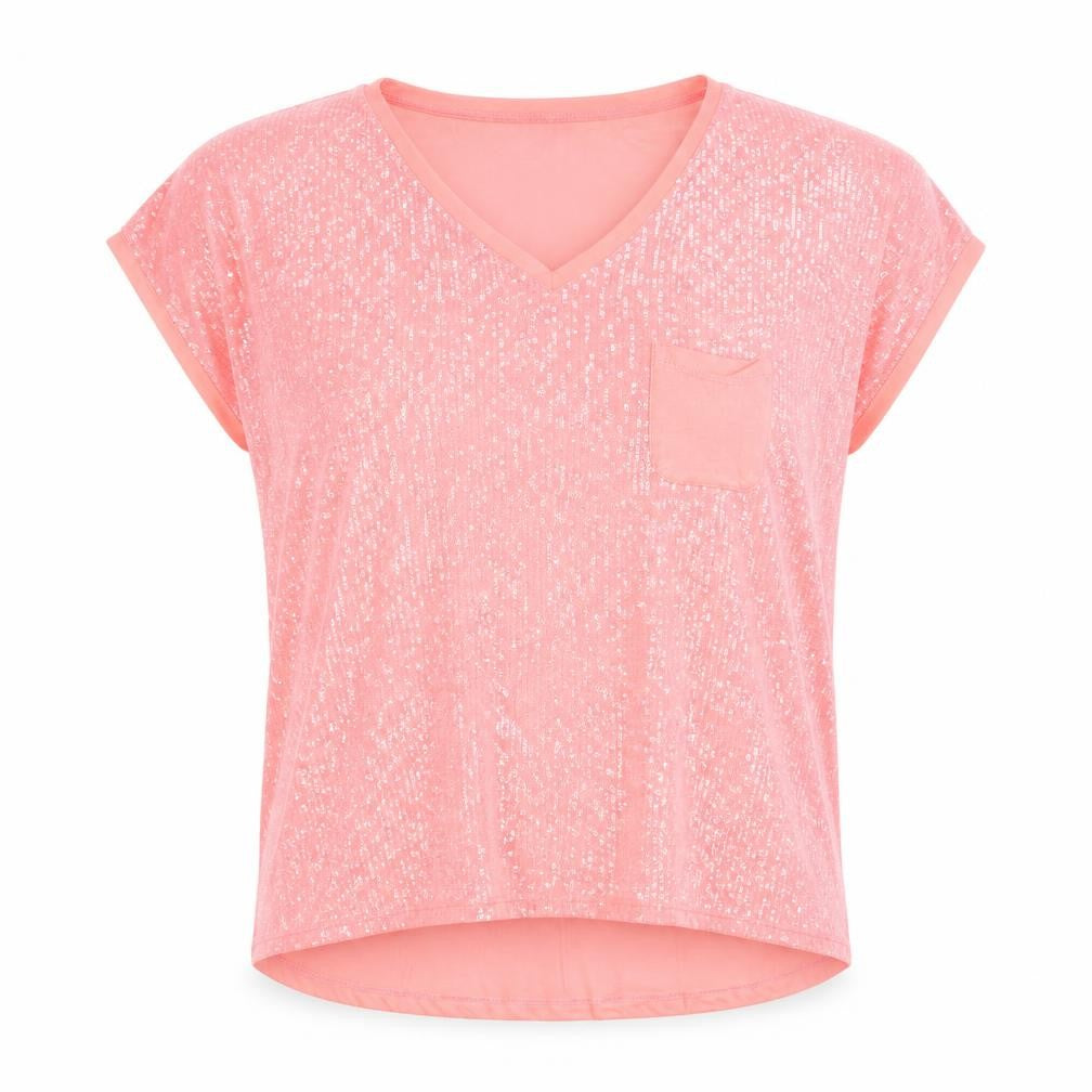 Womens UK Size 8 NEXT Pink Basic Blouse