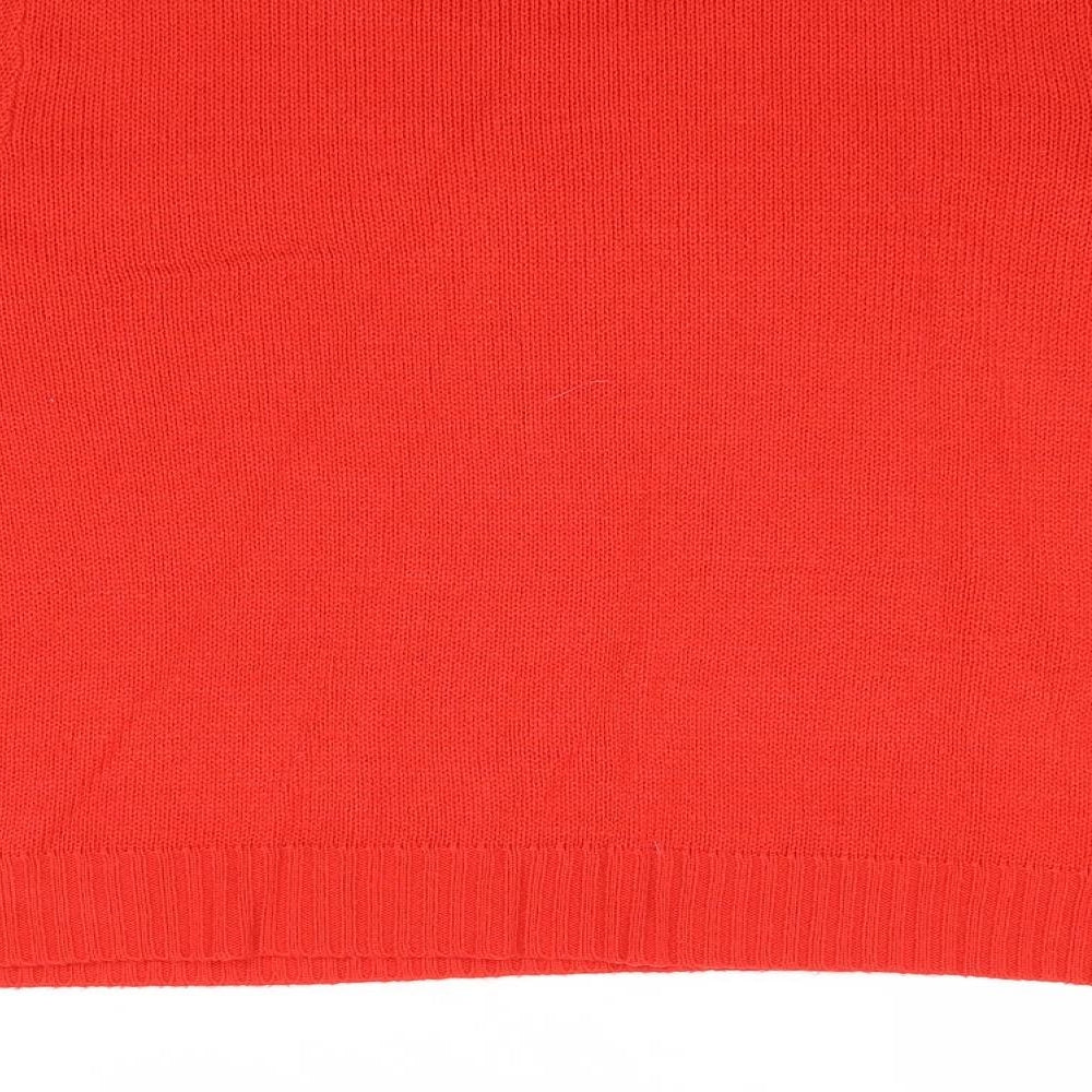 Womens UK Size XL Divided by H&M Red Pullover Jumper