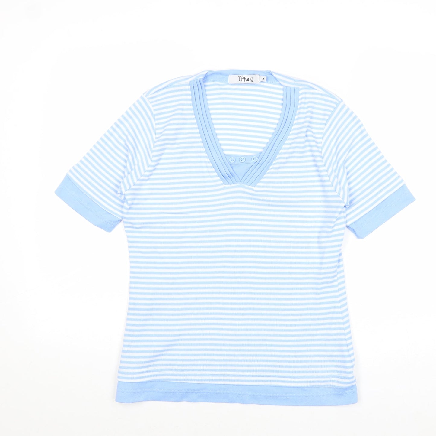 Womens UK Size M Tiffany Blue Basic T-Shirt