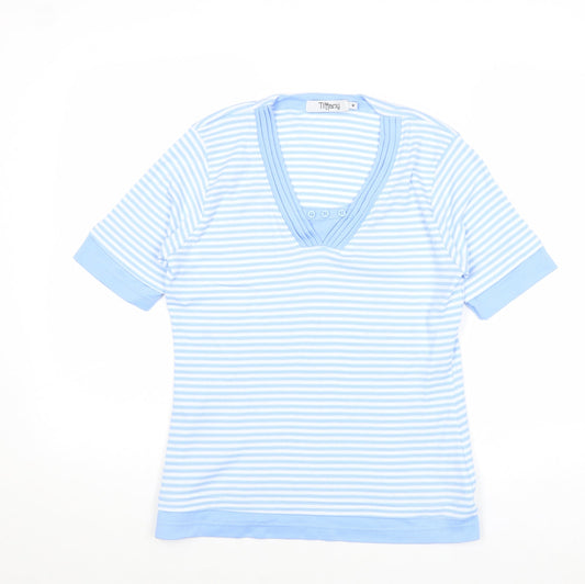 Womens UK Size M Tiffany Blue Basic T-Shirt