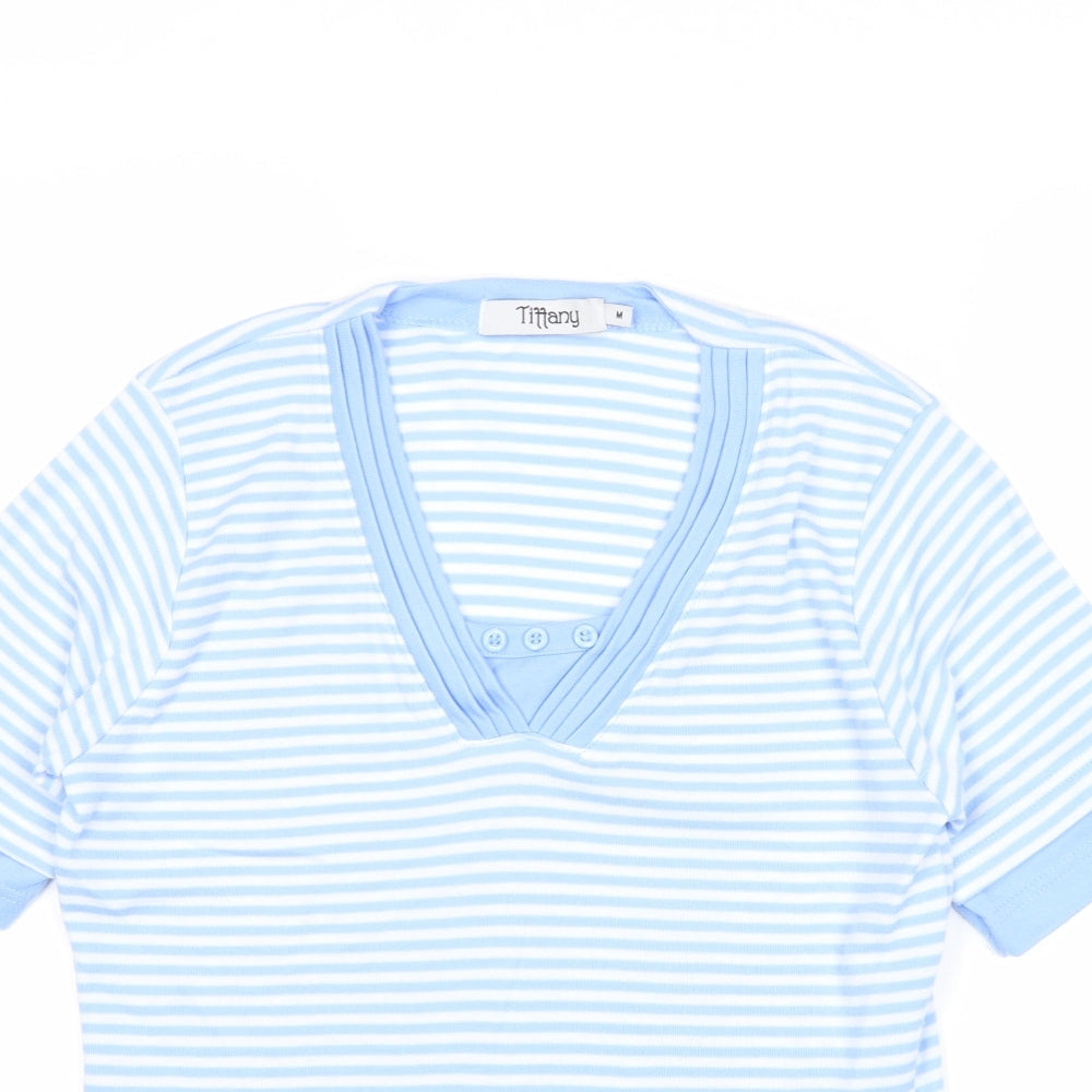 Womens UK Size M Tiffany Blue Basic T-Shirt
