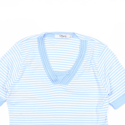 Womens UK Size M Tiffany Blue Basic T-Shirt