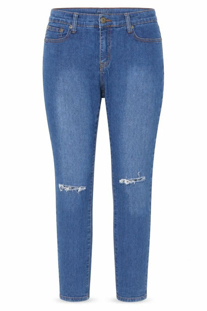 Womens UK Size 12 B.YOU Regular Fit Skinny Blue Jeans