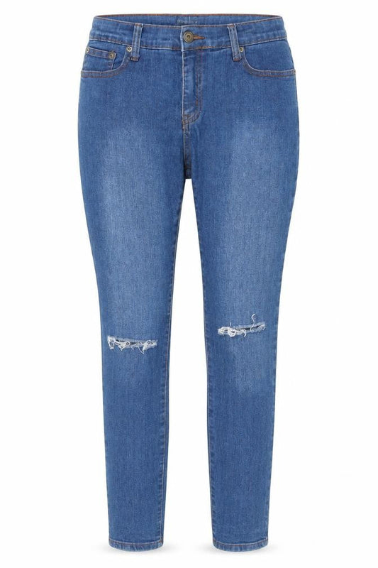 Womens UK Size 12 B.YOU Regular Fit Skinny Blue Jeans