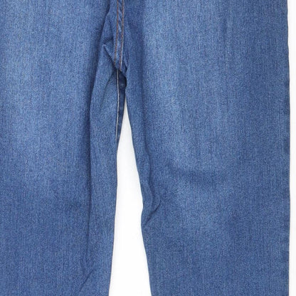 B.YOU Womens Blue Cotton Skinny Jeans Size 12 Regular Zip