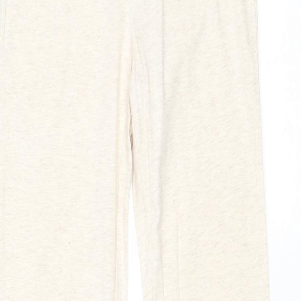 Gap Girls Beige Cotton Jogger Trousers Size L Regular Pullover - Leggings