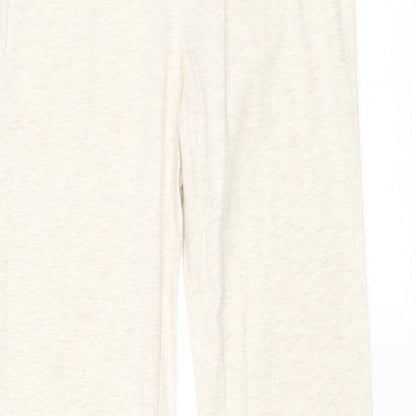 Gap Girls Beige Cotton Jogger Trousers Size L Regular Pullover - Leggings
