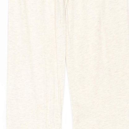 Gap Girls Beige Cotton Jogger Trousers Size L Regular Pullover - Leggings