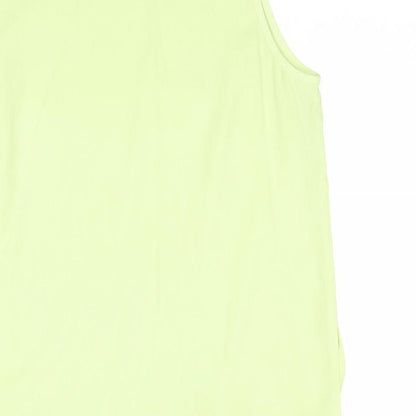 Womens UK Size 16 ELVI Green Basic Blouse