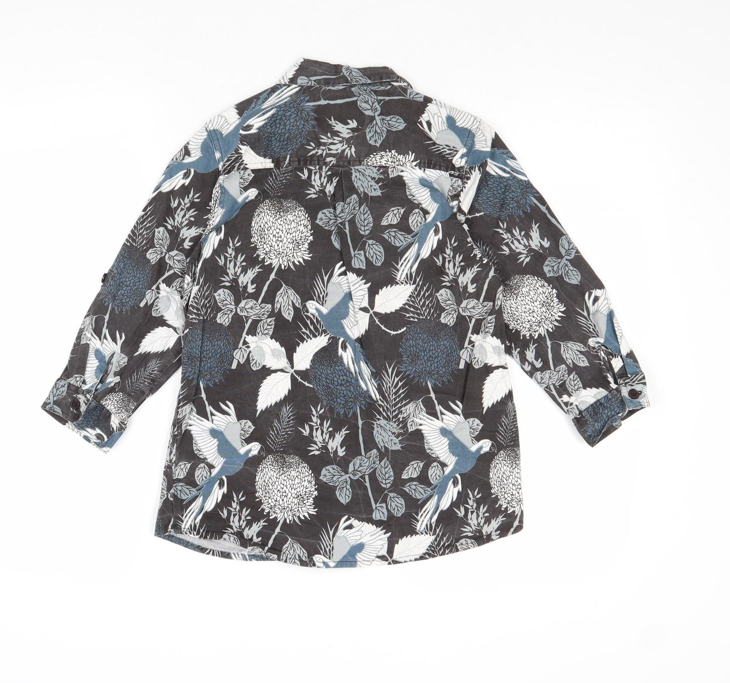 Almatrichi Boys Multicoloured Geometric Cotton Basic Button-Up Size 10 Years Collared Button
