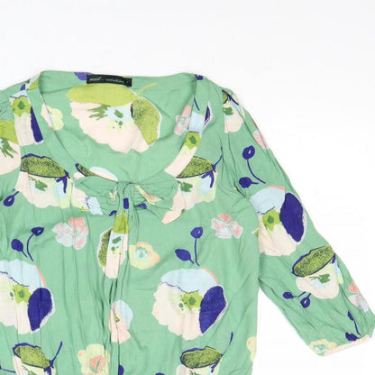 Womens UK Size 8 NEXT Green Basic Blouse