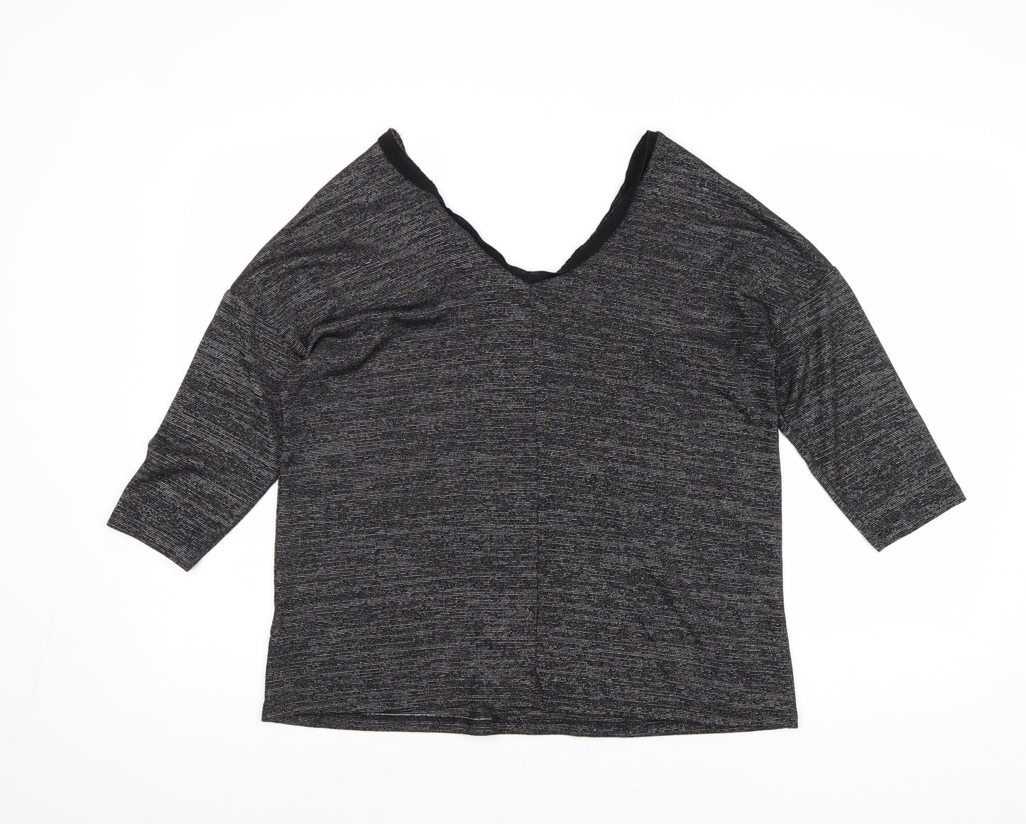 Womens UK Size 10 Marks and Spencer Grey Basic Blouse