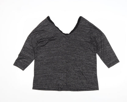 Womens UK Size 10 Marks and Spencer Grey Basic Blouse