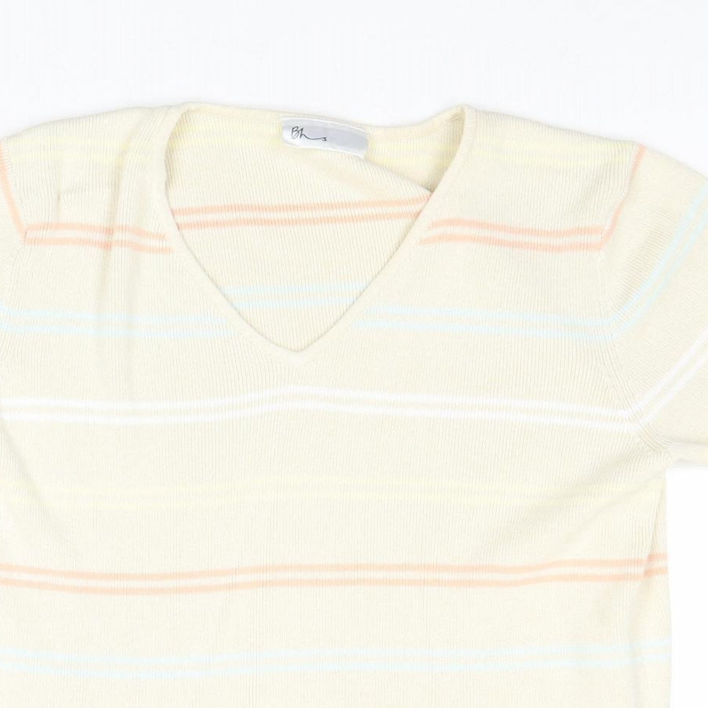Womens UK Size 14 BHS Beige Pullover Jumper
