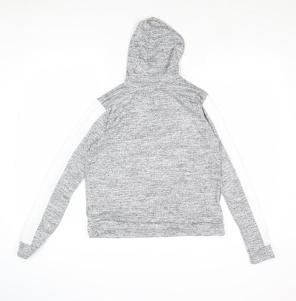 Boohoo Womens Grey Geometric Polyester Pullover Sweatshirt Size 12 Pullover