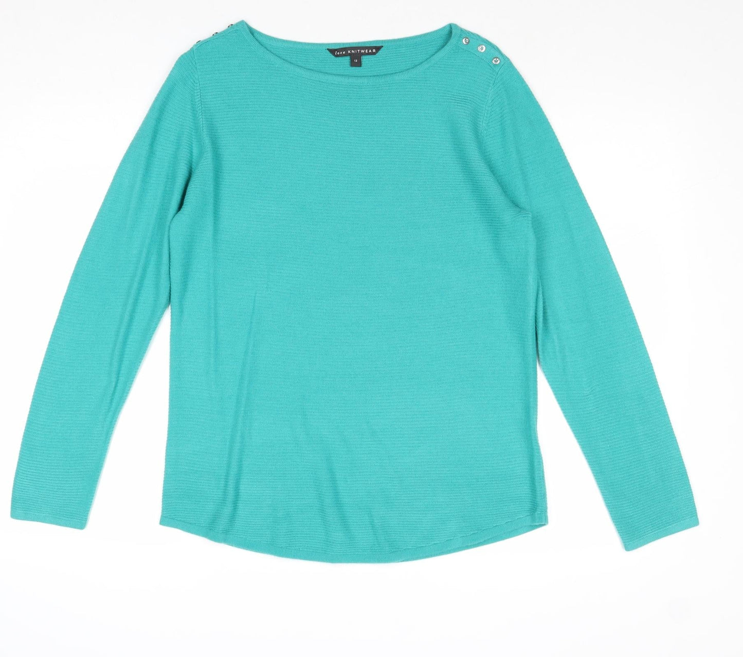 Womens UK Size 12 Bonmarché Green Pullover Jumper