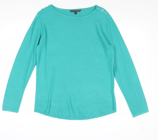 Womens UK Size 12 Bonmarché Green Pullover Jumper