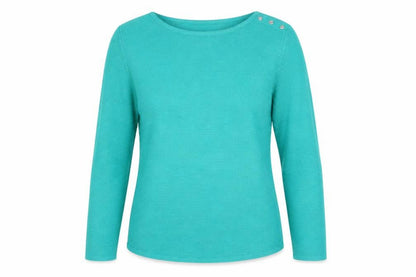Womens UK Size 12 Bonmarché Green Pullover Jumper