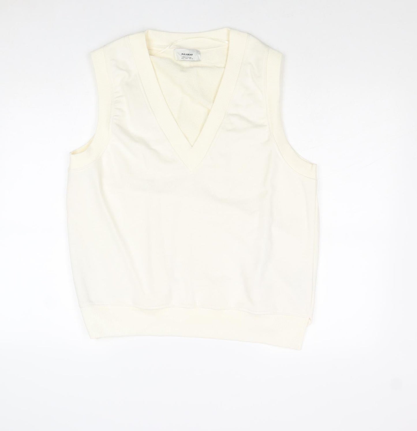 Womens UK Size M Pull&Bear Ivory Pullover Sweatshirt