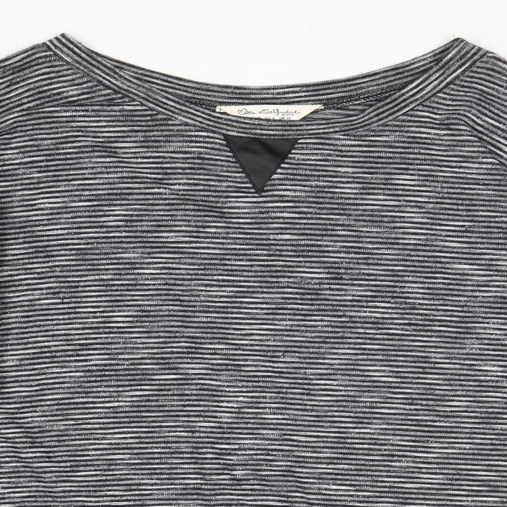 Womens UK Size 10 Miss Selfridge Grey Pullover Jumper