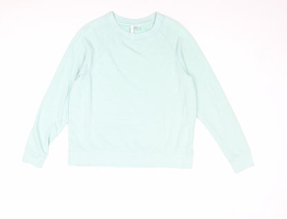 Womens UK Size L Divided by H&M Blue Pullover Sweatshirt