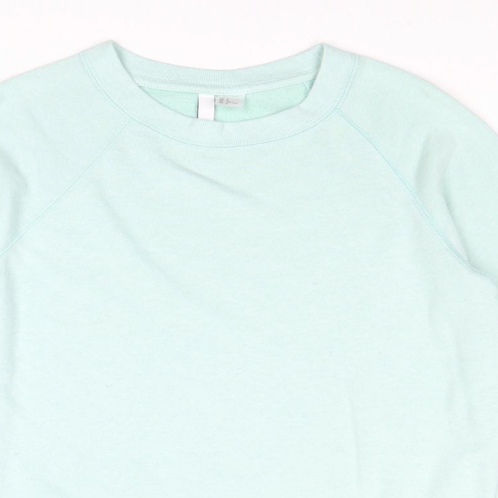 Womens UK Size L Divided by H&M Blue Pullover Sweatshirt