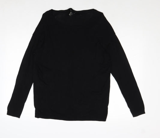 Womens UK Size M H&M Black Pullover Jumper