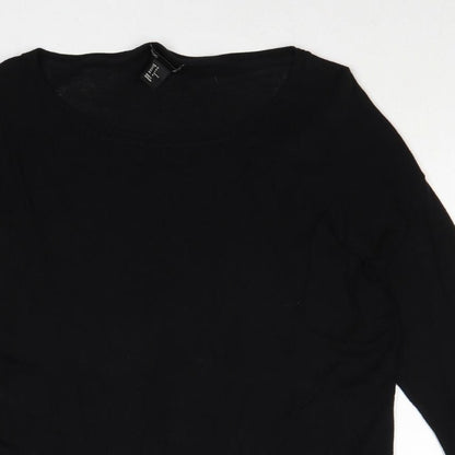 Womens UK Size M H&M Black Pullover Jumper
