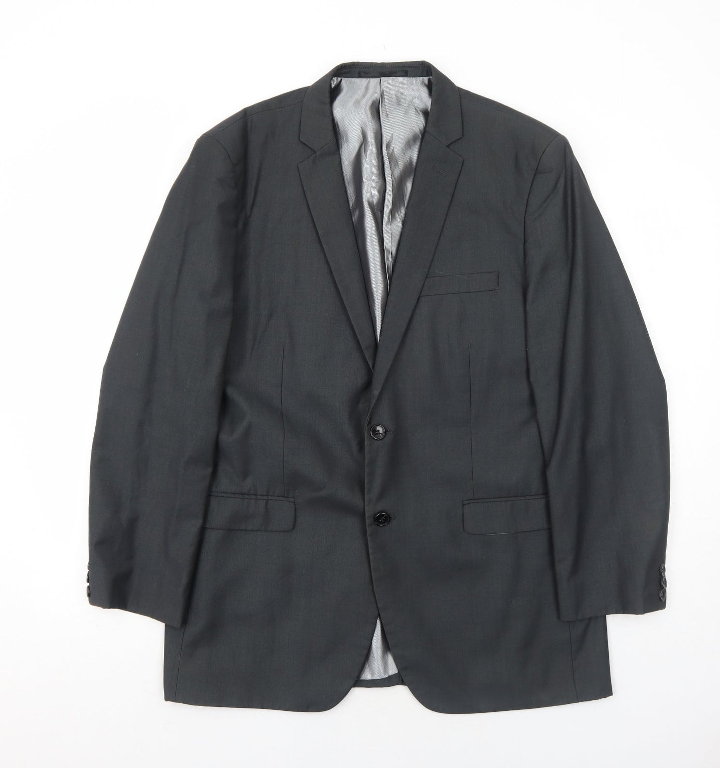 Mens UK Size 42 Goodsouls Regular Grey Suit Jacket