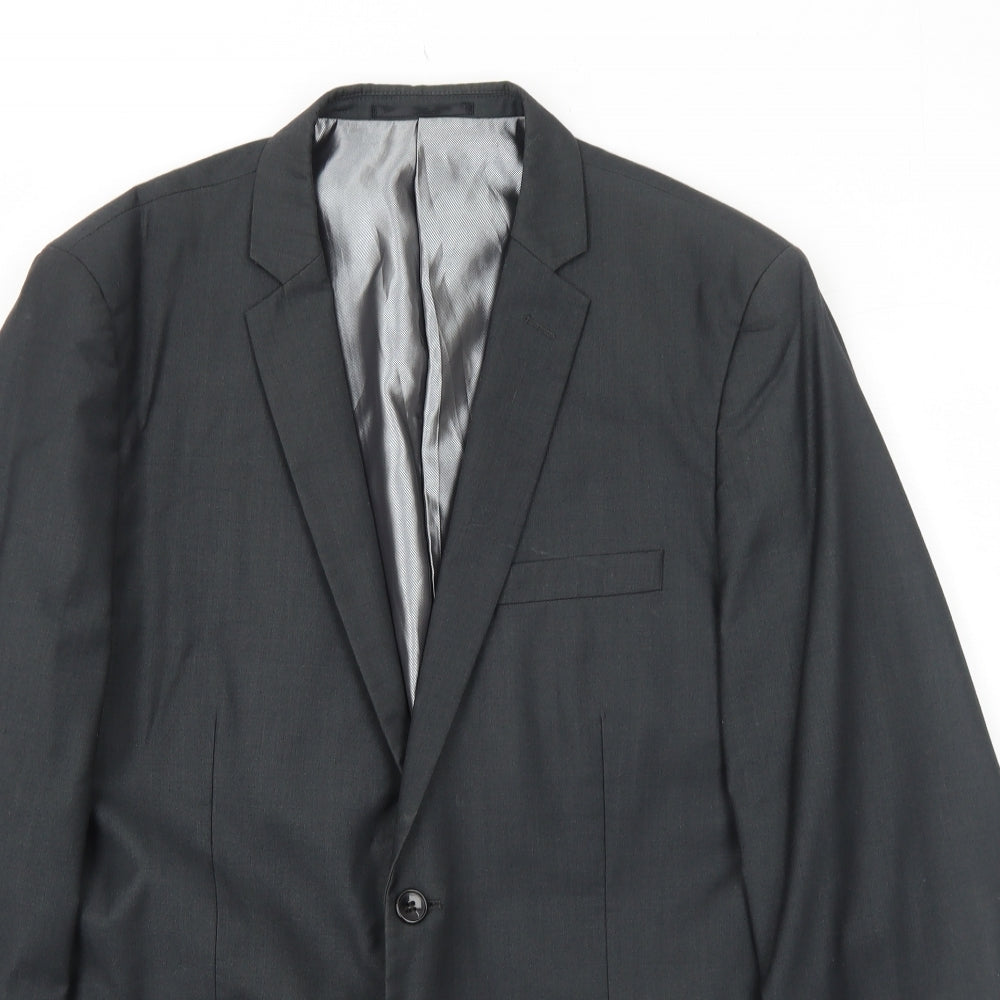 Mens UK Size 42 Goodsouls Regular Grey Suit Jacket