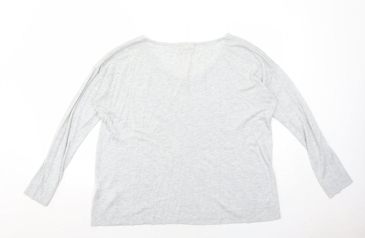 Womens UK Size M H&M Grey Pullover Jumper