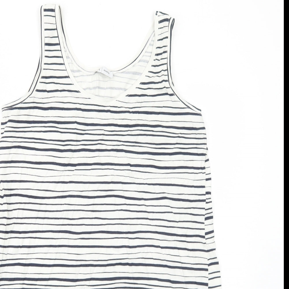 Womens UK Size L La Redoute White Basic Tank