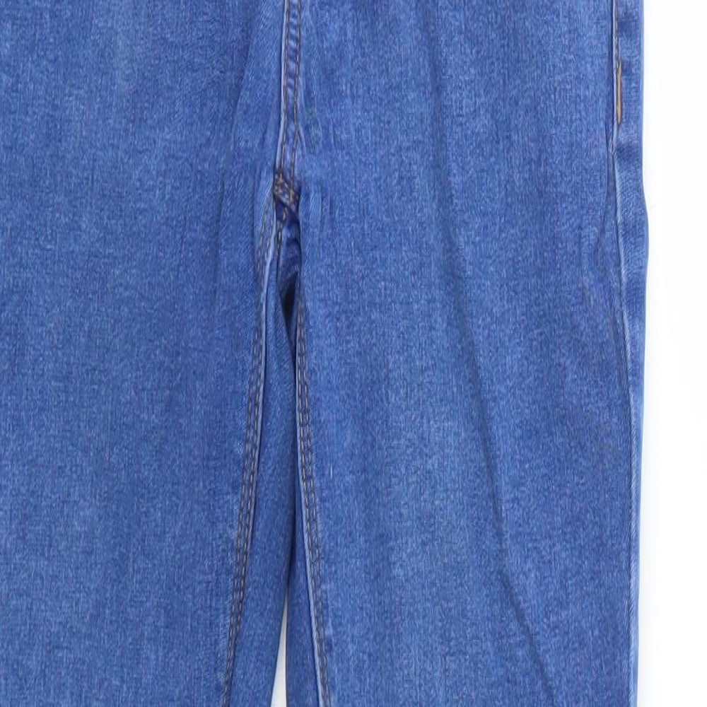 New Look Womens Blue Cotton Skinny Jeans Size 6 Regular Zip