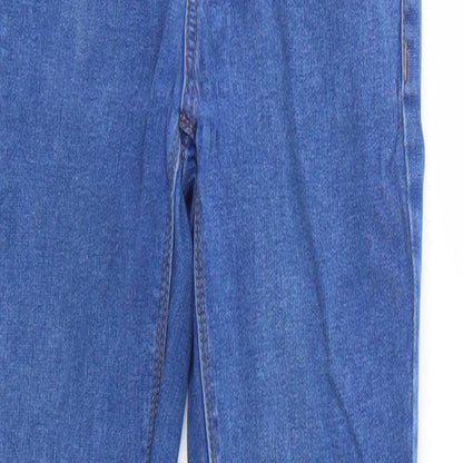 New Look Womens Blue Cotton Skinny Jeans Size 6 Regular Zip