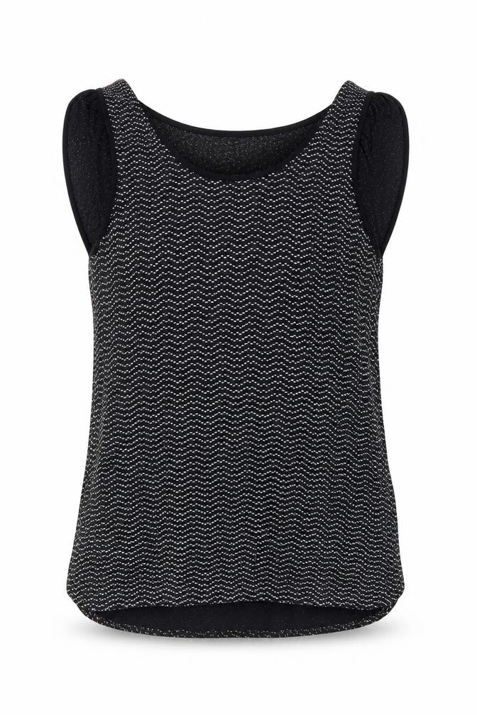 Womens UK Size M Oasis Black Basic Tank