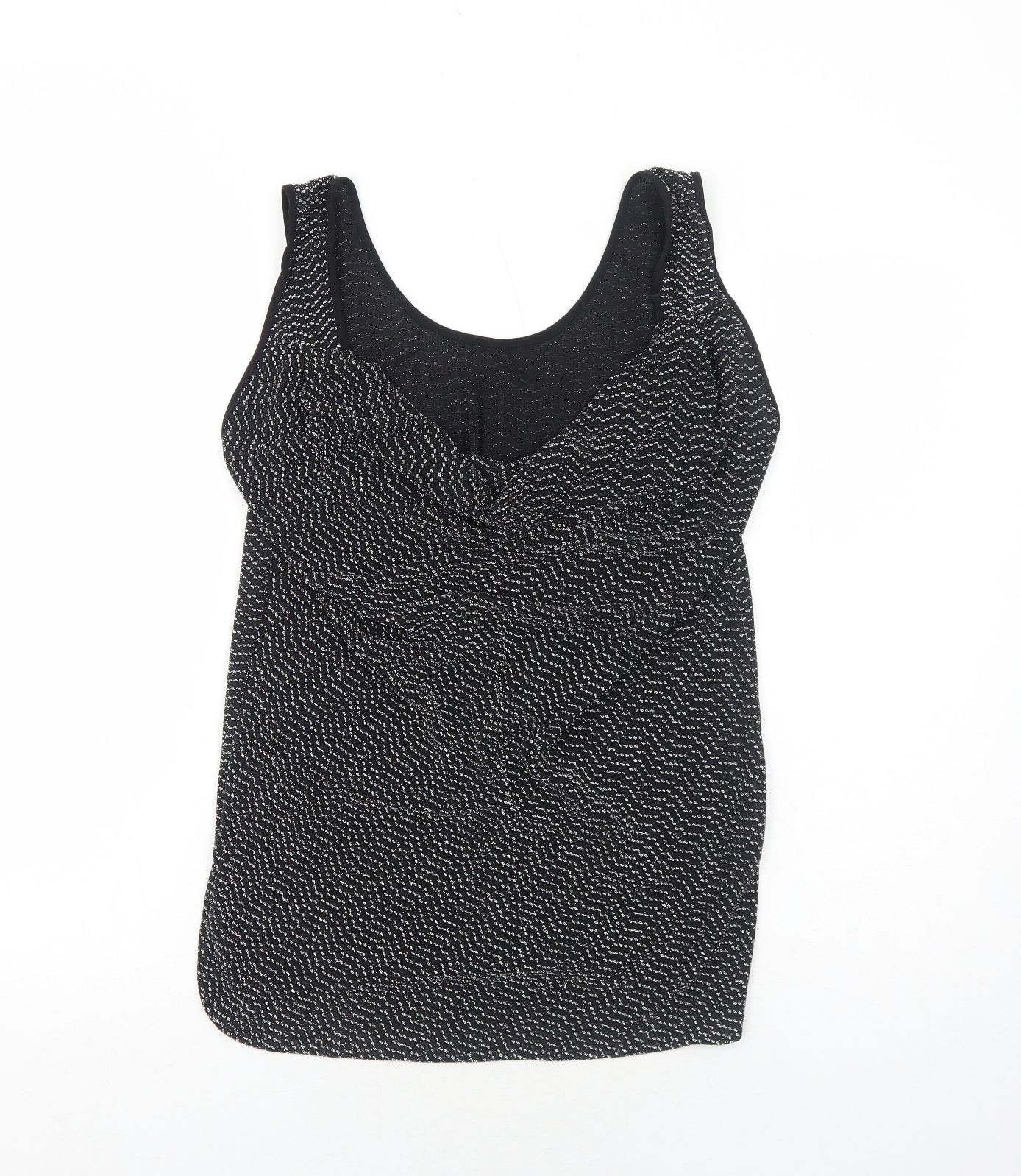 Womens UK Size M Oasis Black Basic Tank