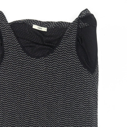 Womens UK Size M Oasis Black Basic Tank