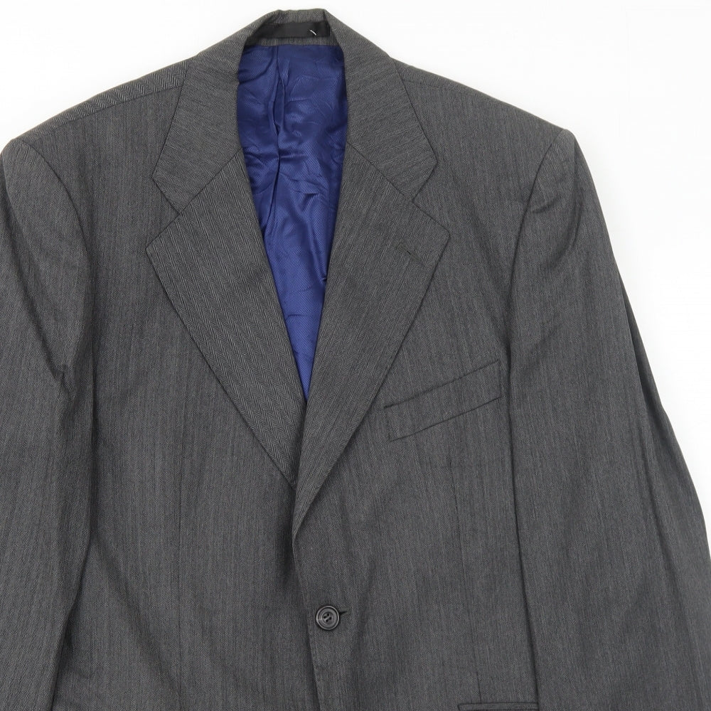 Mens UK Size 40 Marks and Spencer Regular Grey Suit Jacket