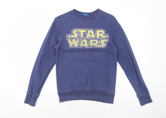 Mens UK Size XS Star Wars Blue Pullover Sweatshirt