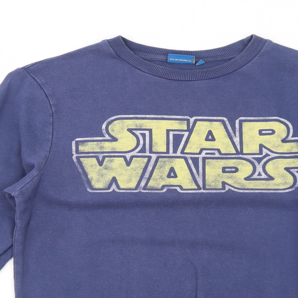 Mens UK Size XS Star Wars Blue Pullover Sweatshirt