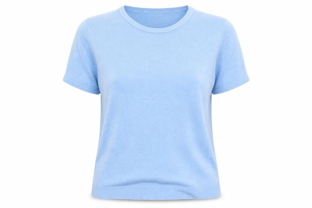 Womens UK Size 14 Pure & Natural Blue Pullover Jumper