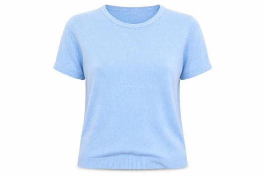 Womens UK Size 14 Pure & Natural Blue Pullover Jumper