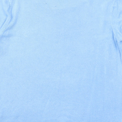 Womens UK Size 14 Pure & Natural Blue Pullover Jumper