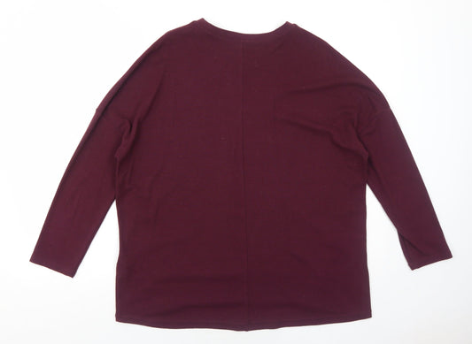 Womens UK Size 12 New Look Purple Pullover Jumper