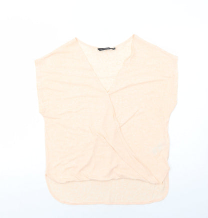 Womens UK Size 8 New Look Pink Basic Blouse