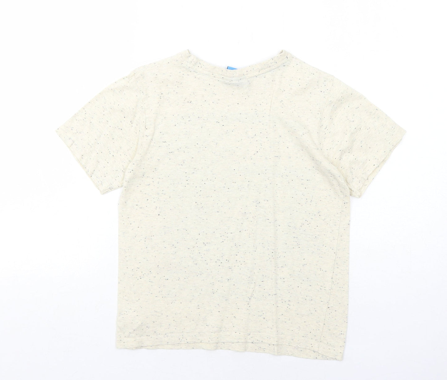 Moshi Monsters Boys Ivory Cotton Pullover T-Shirt Size 8-9 Years Round Neck Pullover
