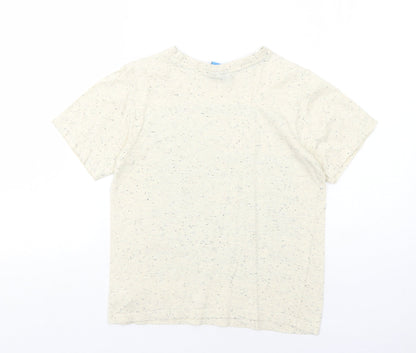 Moshi Monsters Boys Ivory Cotton Pullover T-Shirt Size 8-9 Years Round Neck Pullover