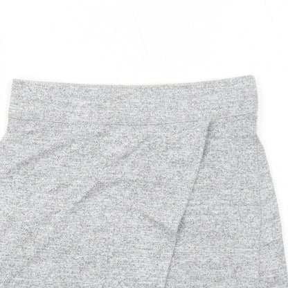 Gap Womens Grey Polyester A-Line Skirt Size 2XS